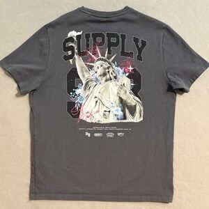Supply & Demand New York City Statue of Liberty Graphic T-Shirt Mens Large